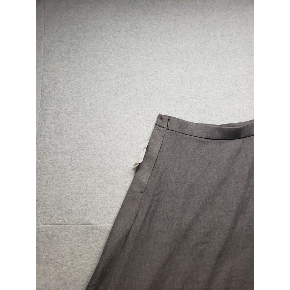 Abercrombie & Fitch Women Flare Skirt LT Gray High Waist Pull On Summer Casual - Picture 10 of 16